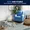Flash Furniture Kids Recliner, 21-1/2" to 36-1/2" x 27", Upholstery Color: Blue DG-ULT-KID-LTBLUE-GG - alternate 5